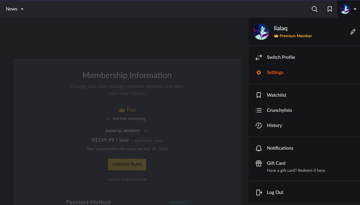 Crunchyroll Mega Fan 12 Months Global – In Your Account - irongamers.ru