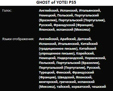Ghost of Yotei PS5 П2 Аренда от 10 дней