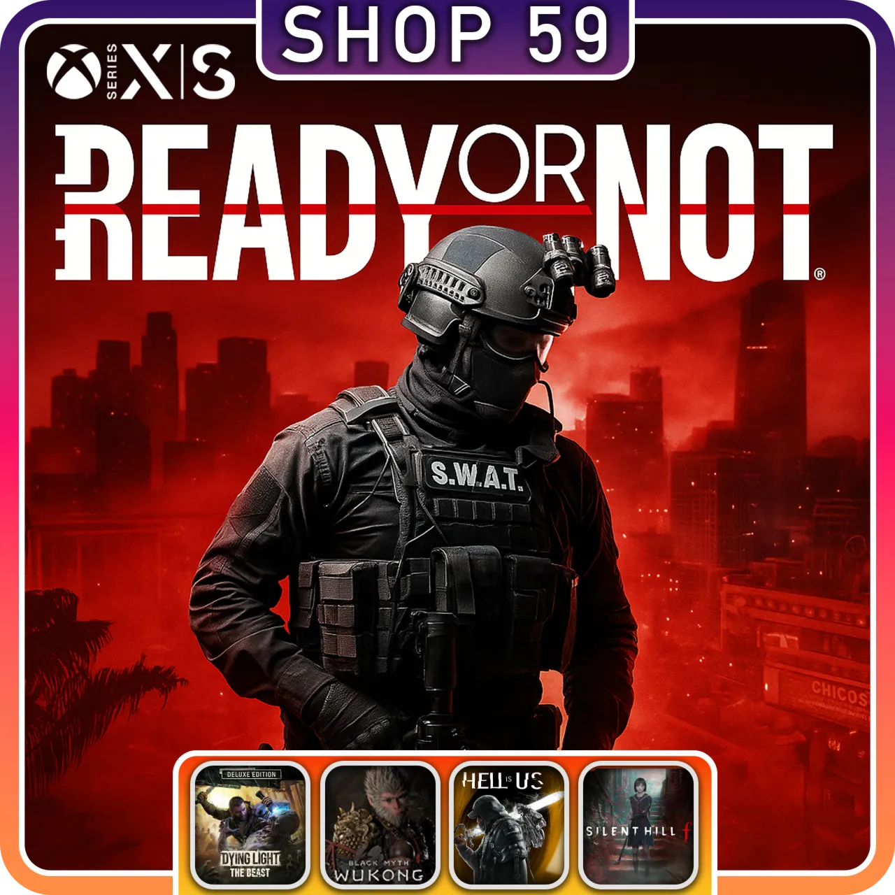 Ready Or Not: Deluxe Edition + 5 ТОП ИГРЫ XBOX (аренда)