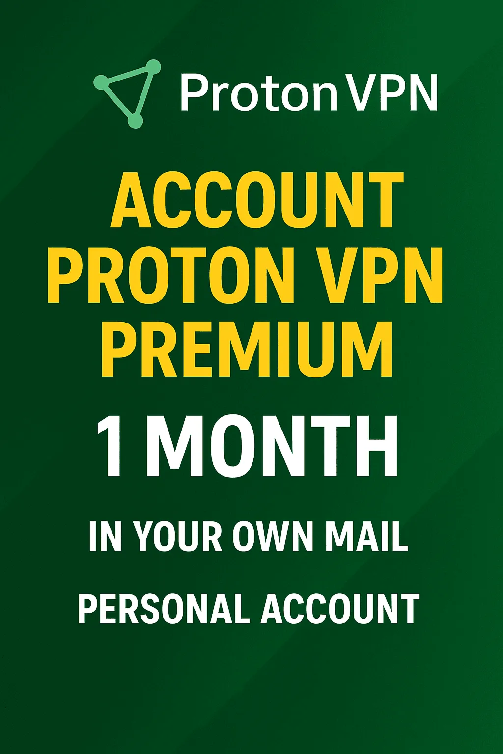 PROTON  PREMIUM 1 МЕСЯЦ В ВАШЕЙ ЛИЧНОЙ ПОЧТЕ💯 💥 