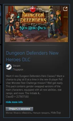 Dungeon Defenders New Heroes DLC STEAM GIFT ВСЕ СТРАНЫ
