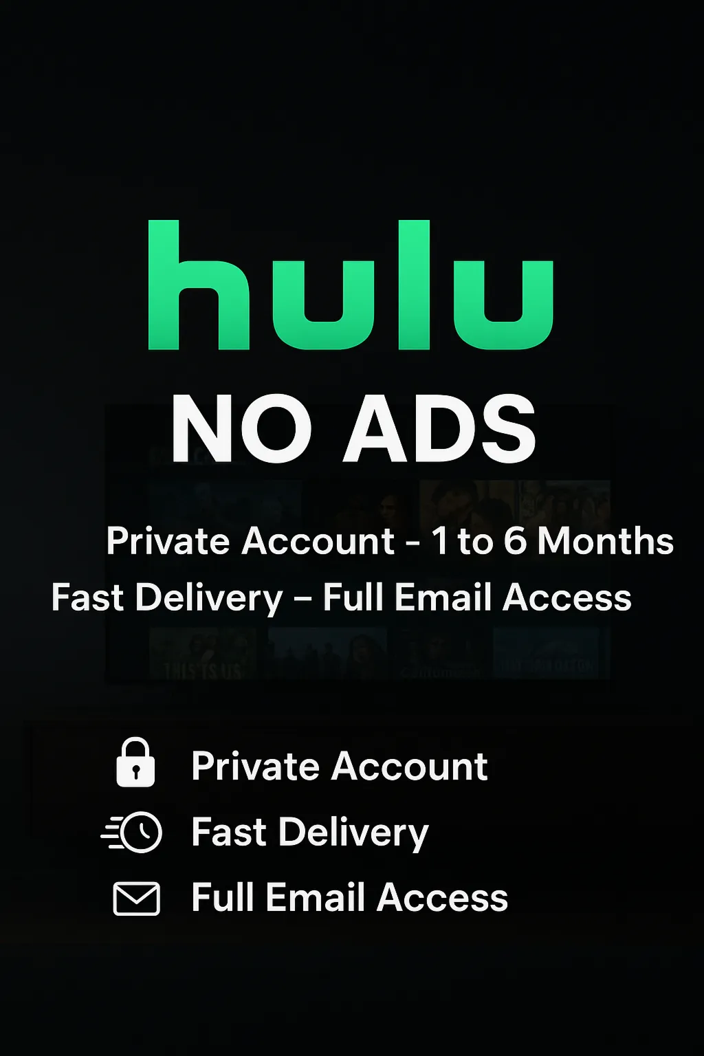 🎬 Hulu Без Рекламы | Приватный Аккаунт | 1–6 мес