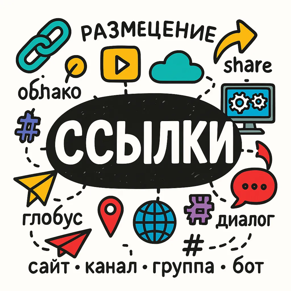 🚀 Размещение ссылок на сайт, канал, группу, бота и т.д