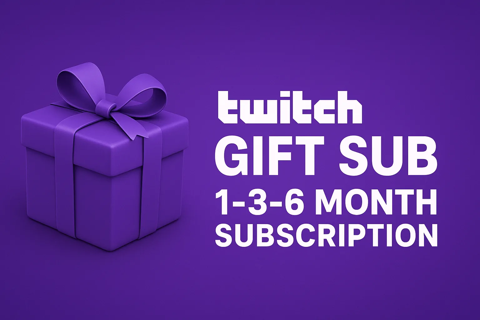 Подарочная подписка на Twitch | План на 1, 3 или 6 меся - irongamers.ru