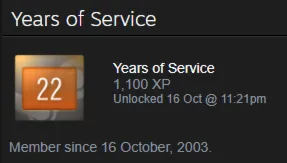 Аккаунт стим 2003 года. 6 dig Выслуга 22 года +медали - irongamers.ru