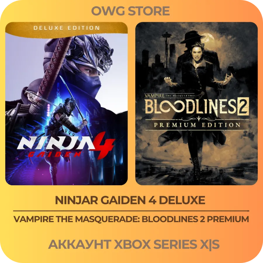 VAMPIRE: BLOODLINES 2 + NINJA GAIDEN 4 | XBOX АККАУНТ - irongamers.ru