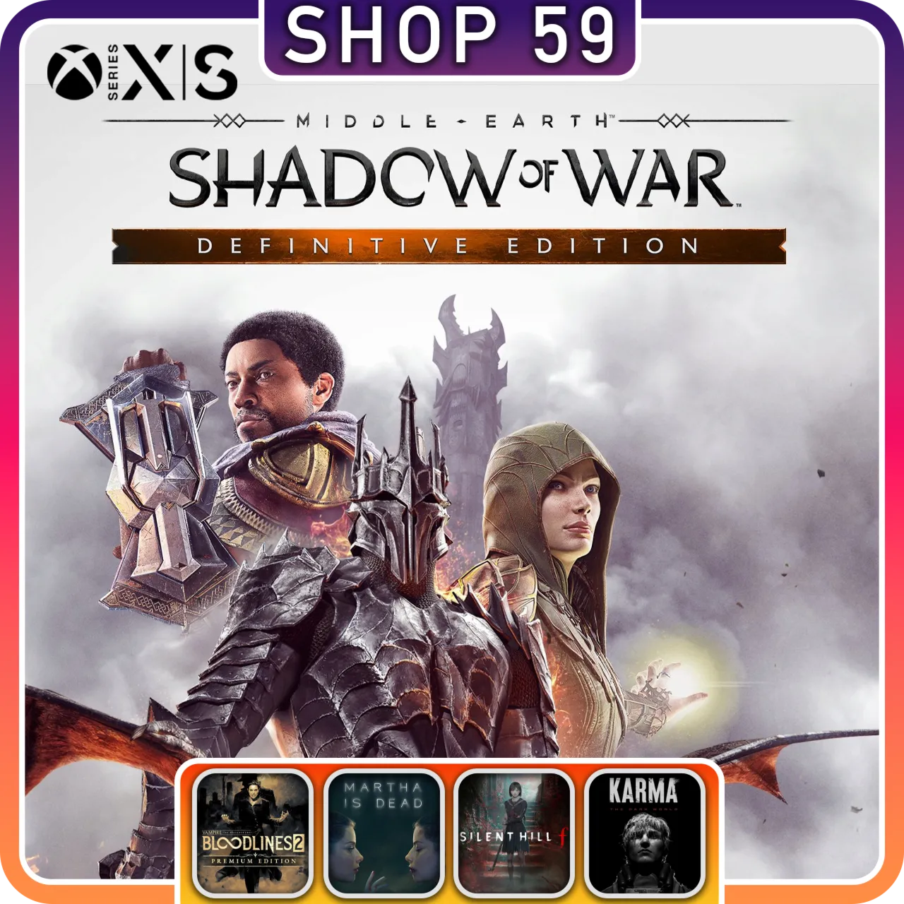 Middle Earth Shadow Of War + 5 ТОП ИГРЫ XBOX (аренда)