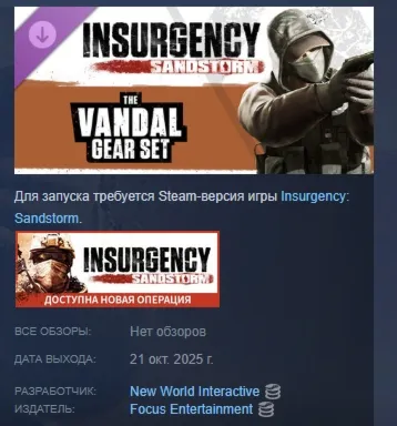 Insurgency: Sandstorm - Vandal Gear Set DLC AUTODELIVERY STEAM РОССИЯ