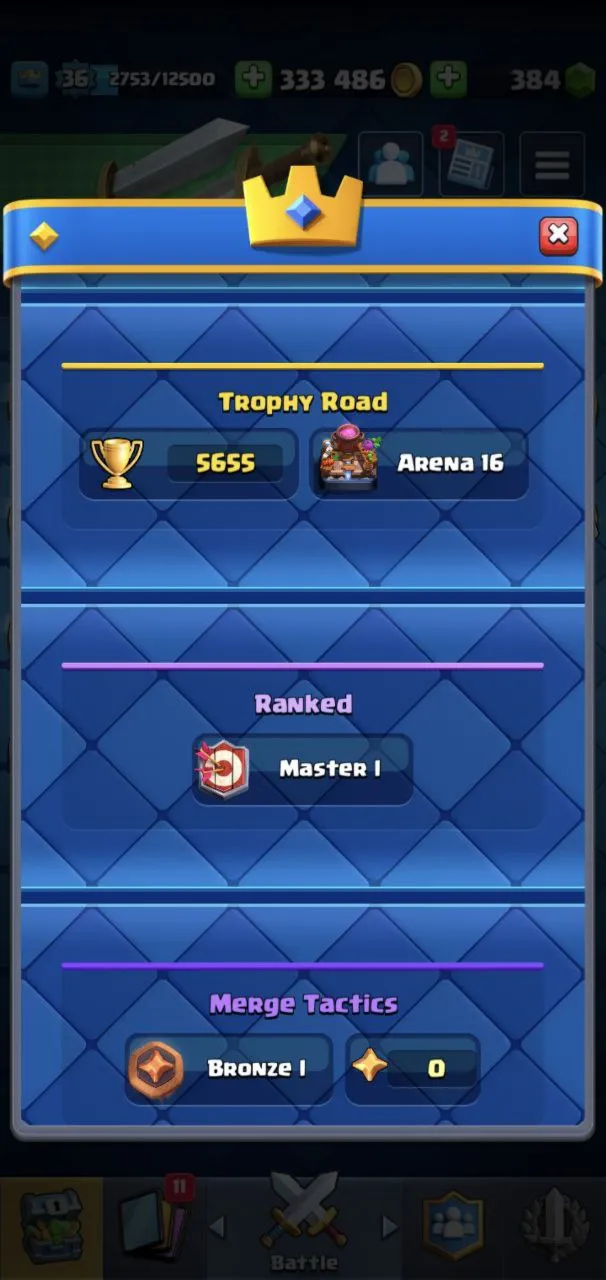 CR - BS - COC | 36 LVL | 5655 Tрофеев | Кухня палача