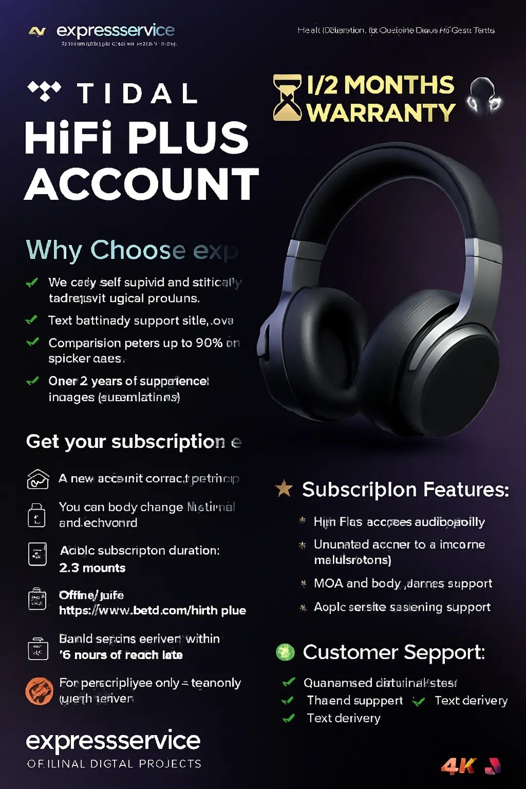 🎉 TIDAL HiFi PLUS СЧЕТ ★ ⏳ 1/2МЕСЯЦА ★ ГАРАНТИЯ🏆 🎧 💯 