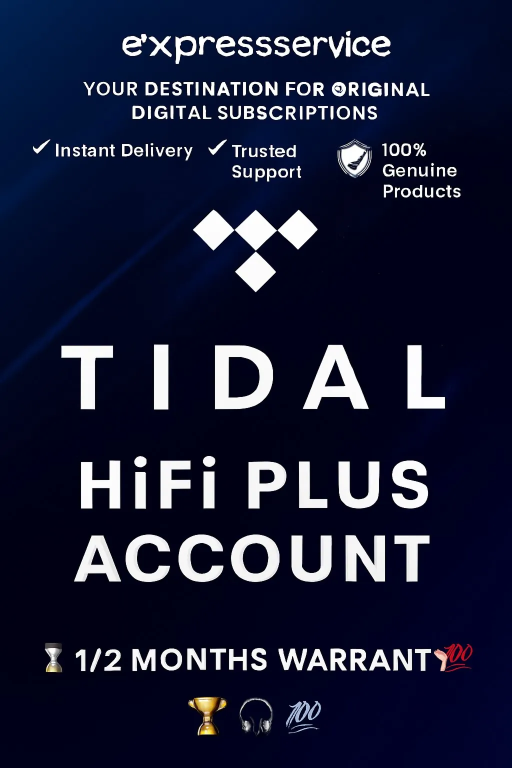 🎉 TIDAL HiFi PLUS СЧЕТ ★ ⏳ 1/2МЕСЯЦА ★ ГАРАНТИЯ🏆 🎧 💯 