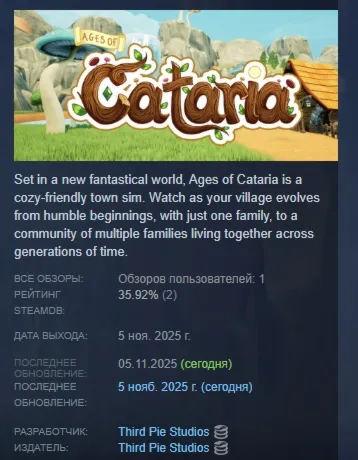 Ages of Cataria АВТОДОСТАВКА STEAM GLOBAL МГНОВЕННО ЛИЦЕНЗИЯ