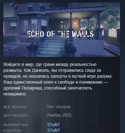 Echo of the Walls STEAM KEY GLOBAL+РОССИЯ ЛИЦЕНЗИЯ СТИМ - irongamers.ru