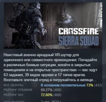 Crossfire: Sierra Squad АВТОДОСТАВКА STEAM GLOBAL МГНОВЕННО ЛИЦЕНЗИЯ