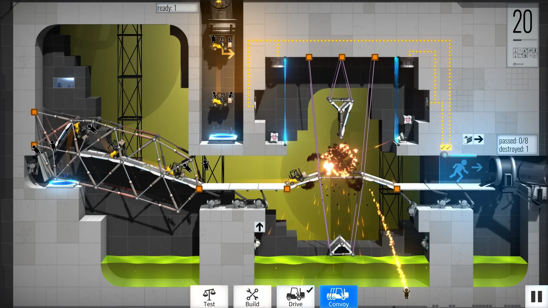 Bridge Constructor Portal STEAM KEY GLOBAL+РОССИЯ