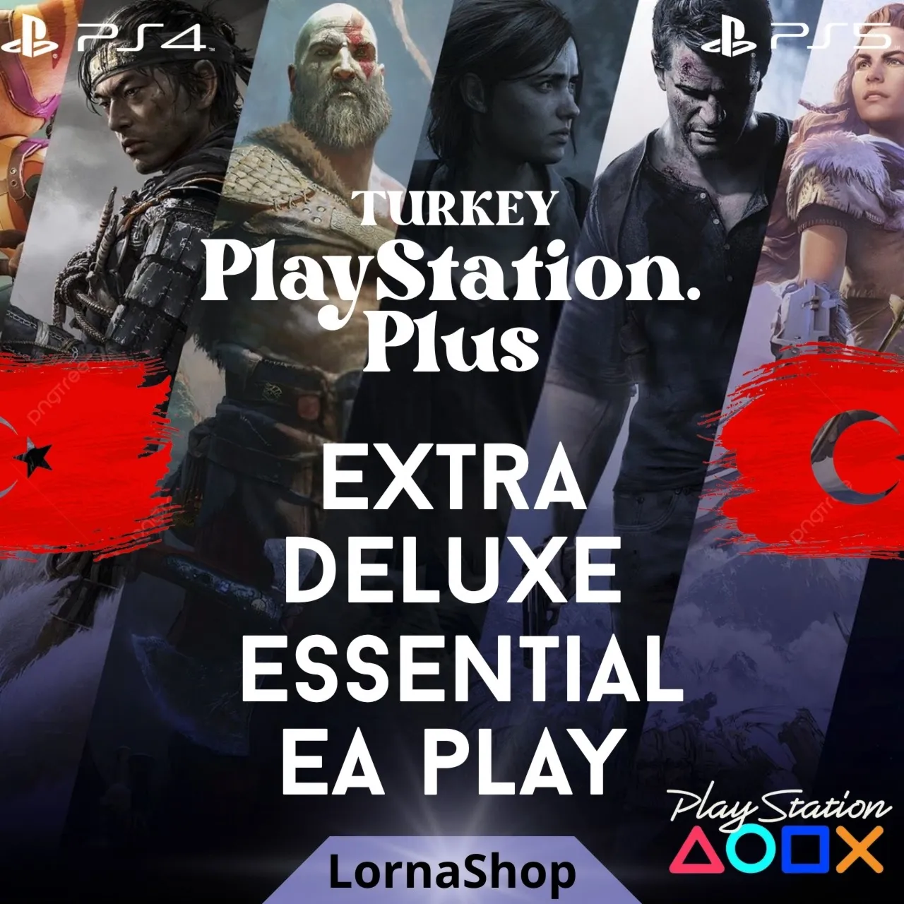 🇹 🇷 PS Plus Turkey: Deluxe/Extra/Essential/EA Play 🔥 
