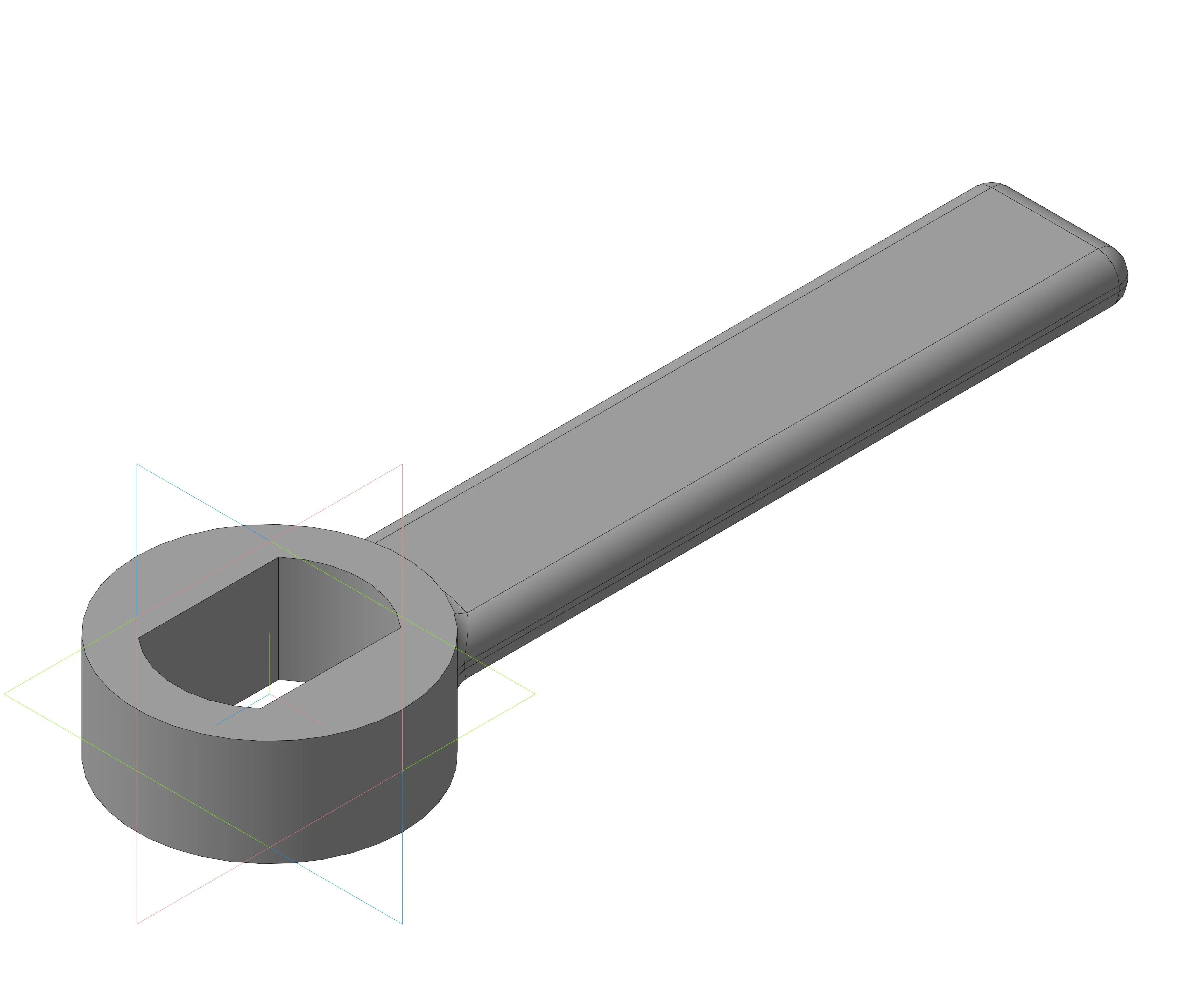 МЧ00.03.00.04 рукоятка - чертеж и 3D модель детали