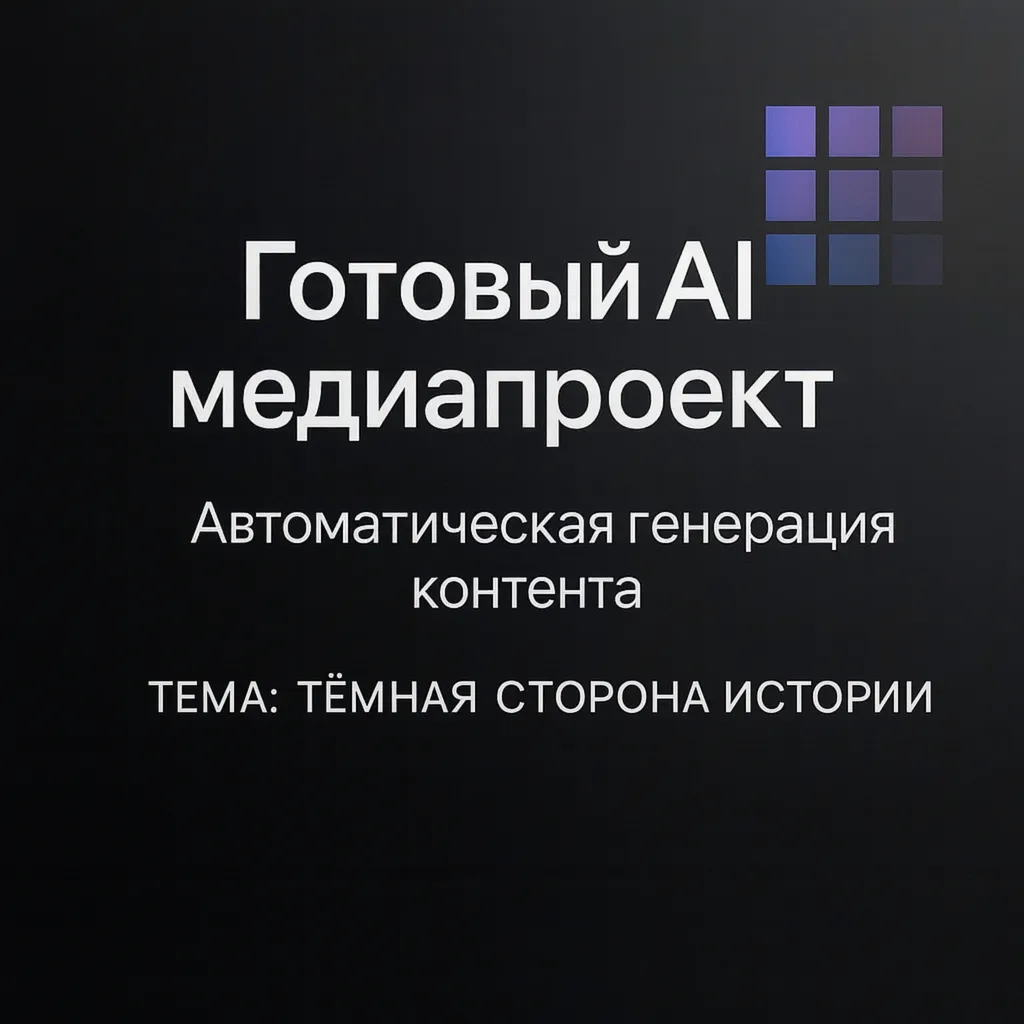 AI Медиапроект "темная сторона истории"