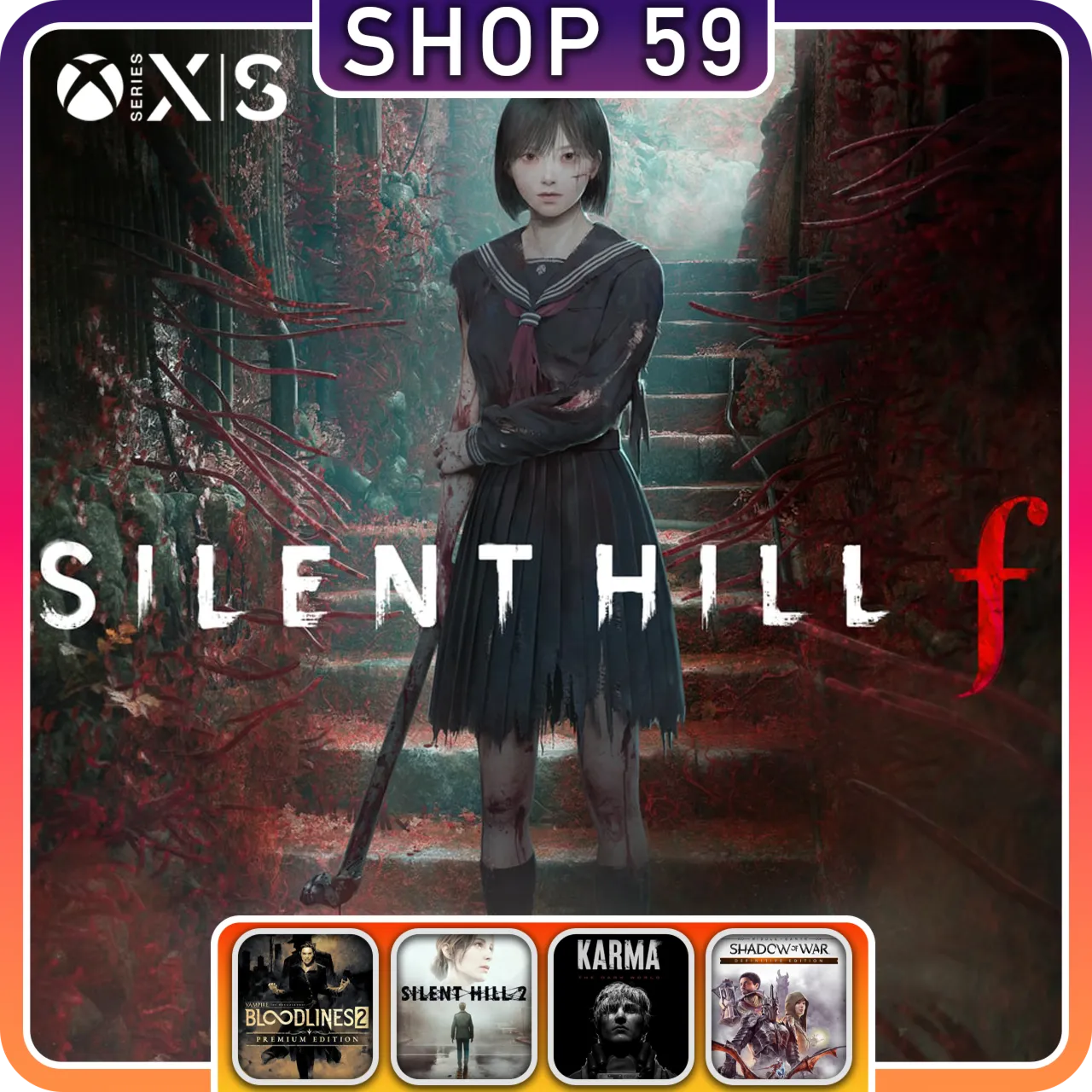 Silent Hill F + 5 ТОП ИГРЫ XBOX (аренда) - irongamers.ru
