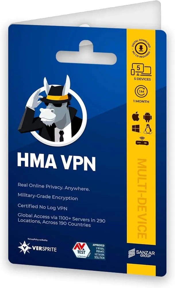 HMA! Pro  1 Month/2 Years Unlimited Devices - GLOBAL