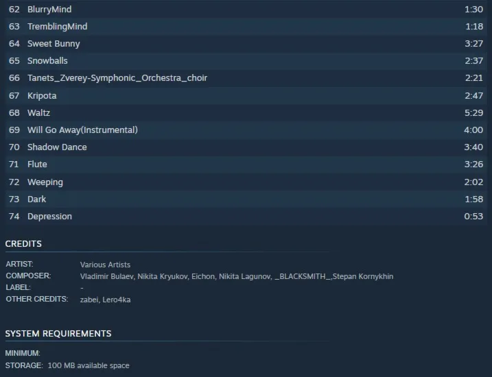 Tiny Bunny/Зайчик: Full Soundtrack {Steam Key/Global} - irongamers.ru