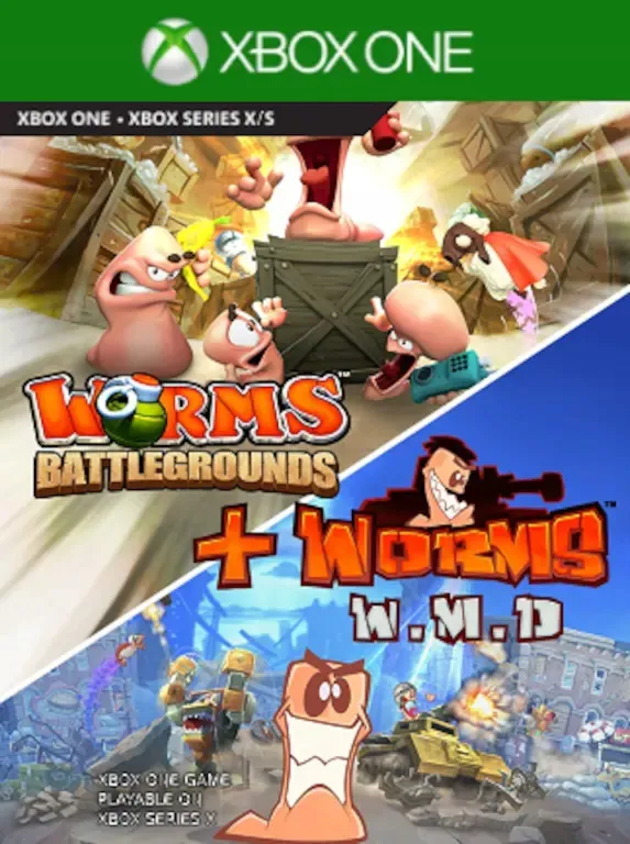 Worms Battlegrounds + Worms W.M.D Xbox  Аренда