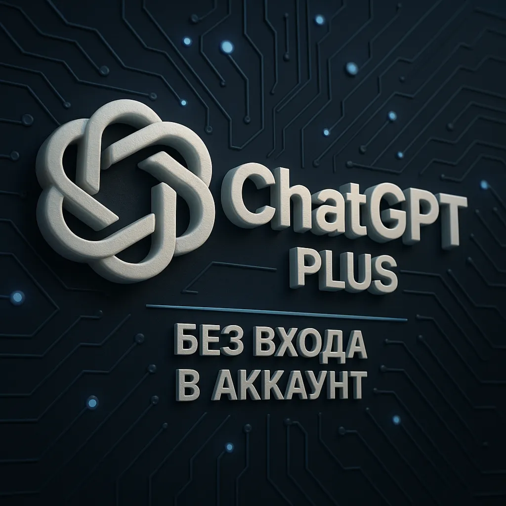ChatGPT Plus на 1 месяц без входа в аккаунт | Официальная подписка
