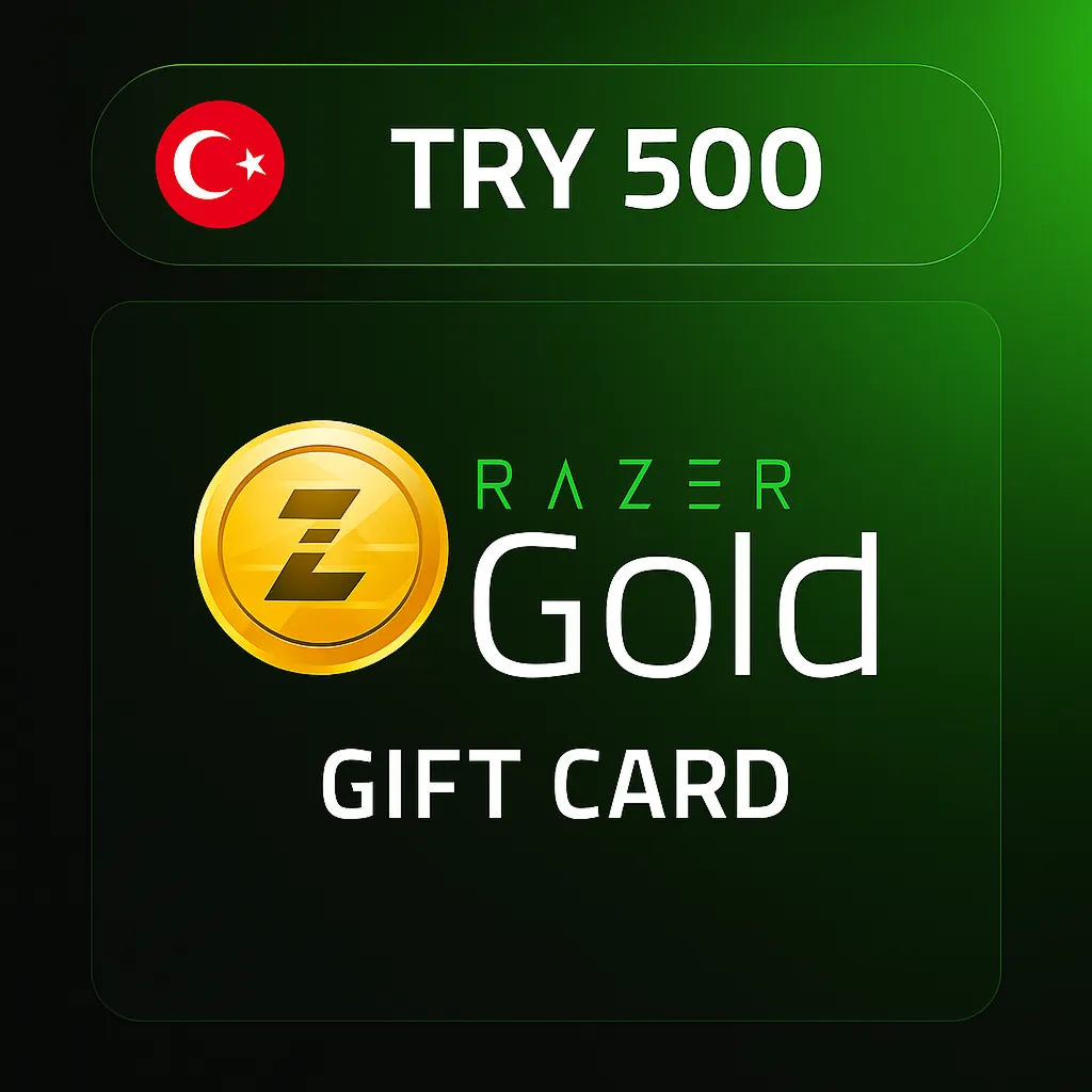 Карта Razer Gold 500 TRY Турция - irongamers.ru
