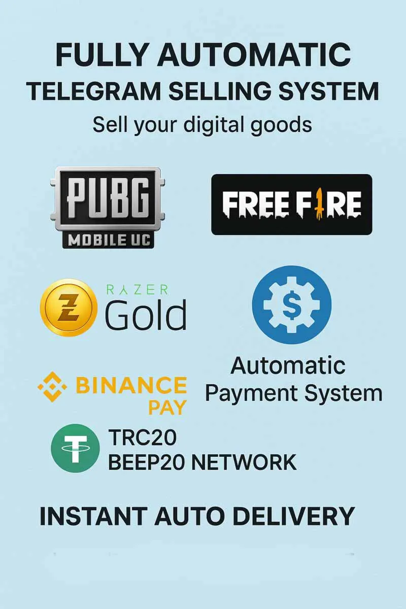 Telegram Auto-Selling System for Digital Goods