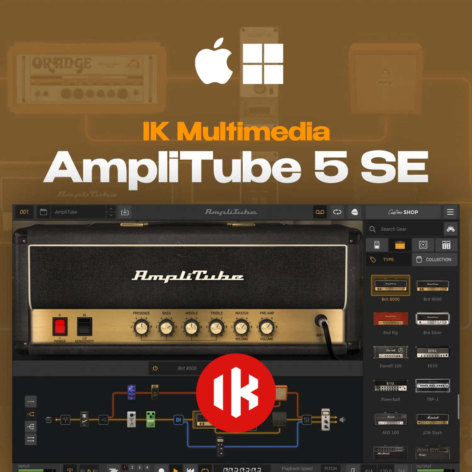 IK Multimedia AmpliTube 5 SE | Официальный ключ