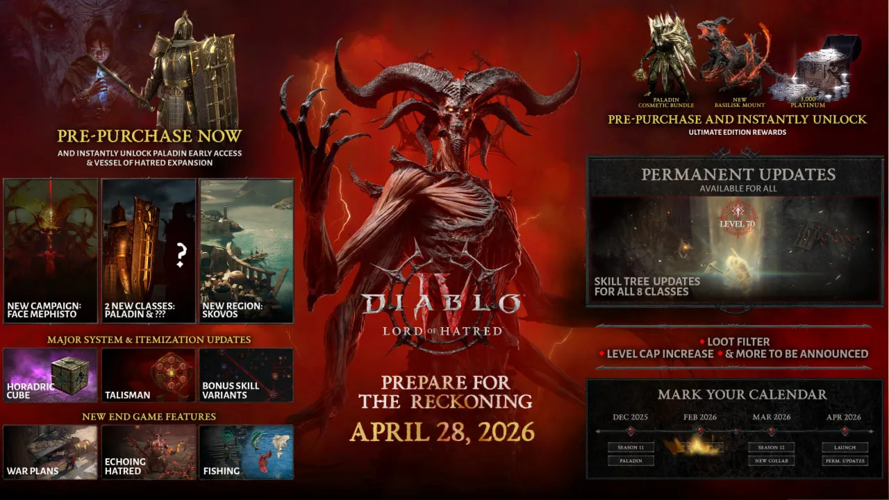 Мир🌌 Diablo IV 4 Lord of Hatred DLC🌌 ⭐Battle.net🌌 