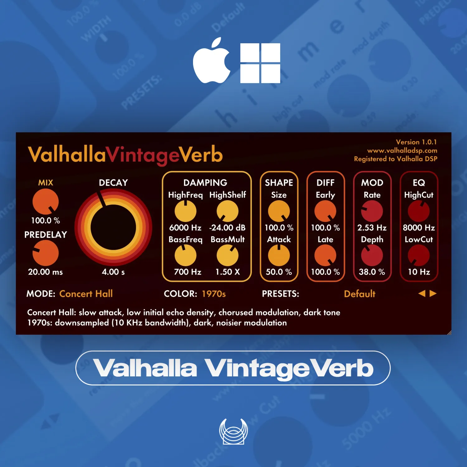 Valhalla DSP VintagеVerb | АВТОДОСТАВКА 24/7