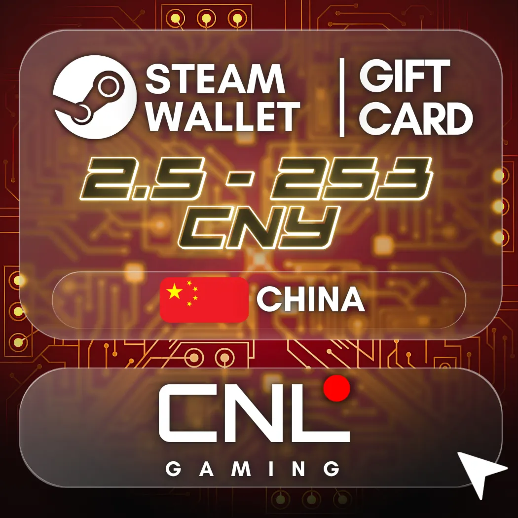 Steam Wallet China 2.5 - 340 CNY | Подарочные карты - irongamers.ru