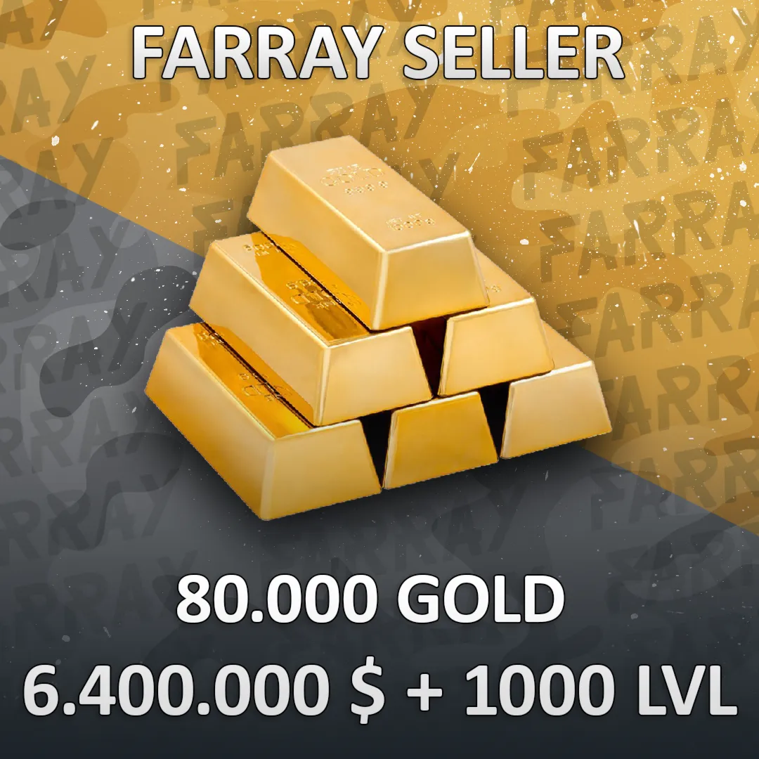 RDO • 80.000 GOLD + 6.400.000 $ + 1000 LVL RED DEAD RDR