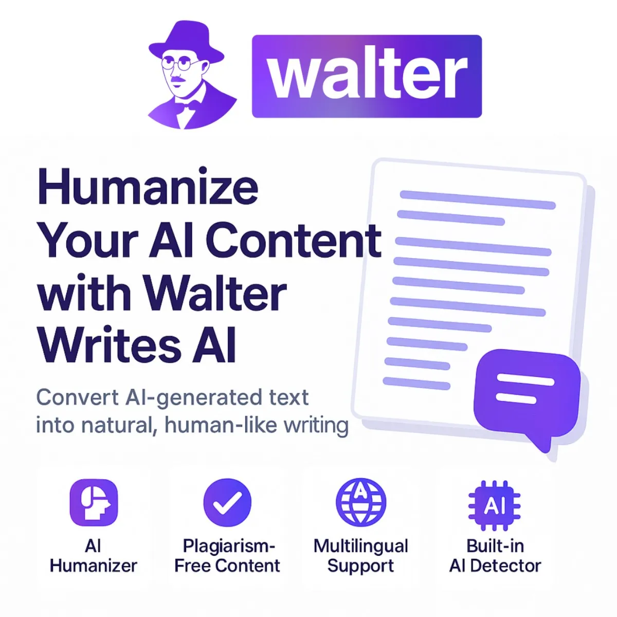 Walter Writes AI Pro Plan | Personal Account 1 month