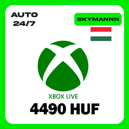 XBOX LIVE 4490 HUF ВЕНГРИЯ КАРТА ПОПОЛНЕНИЯ АВТО 24/7