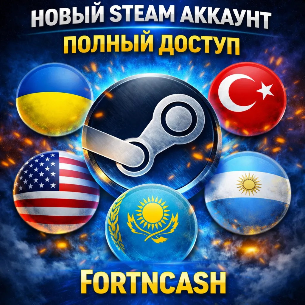 Новый Steam Аккаунт [Регион Турция/Полный доступ] - irongamers.ru
