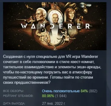Wanderer АВТОДОСТАВКА STEAM GLOBAL МГНОВЕННО ЛИЦЕНЗИЯ
