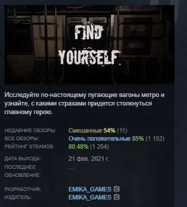 Find Yourself АВТОДОСТАВКА STEAM GIFT РОССИЯ - irongamers.ru