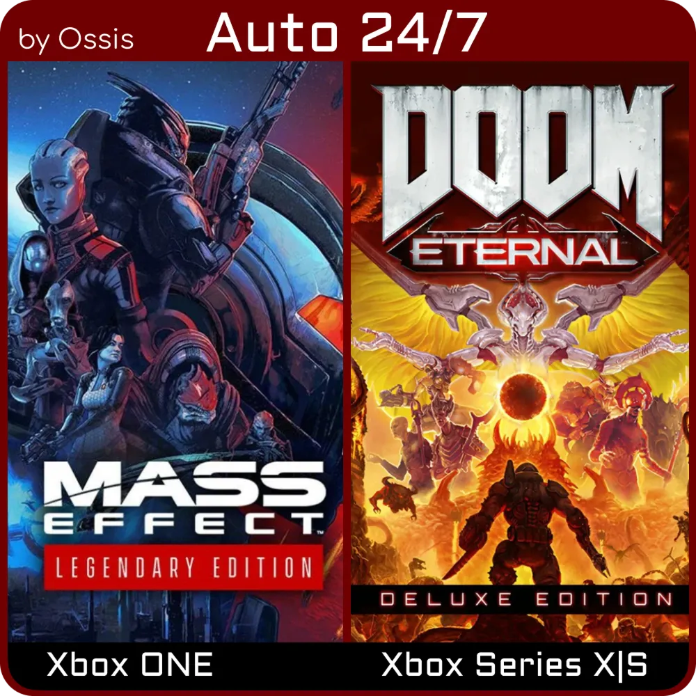 XBOX 24/7 Mass Effect Legendary DOOM Eternal Deluxe