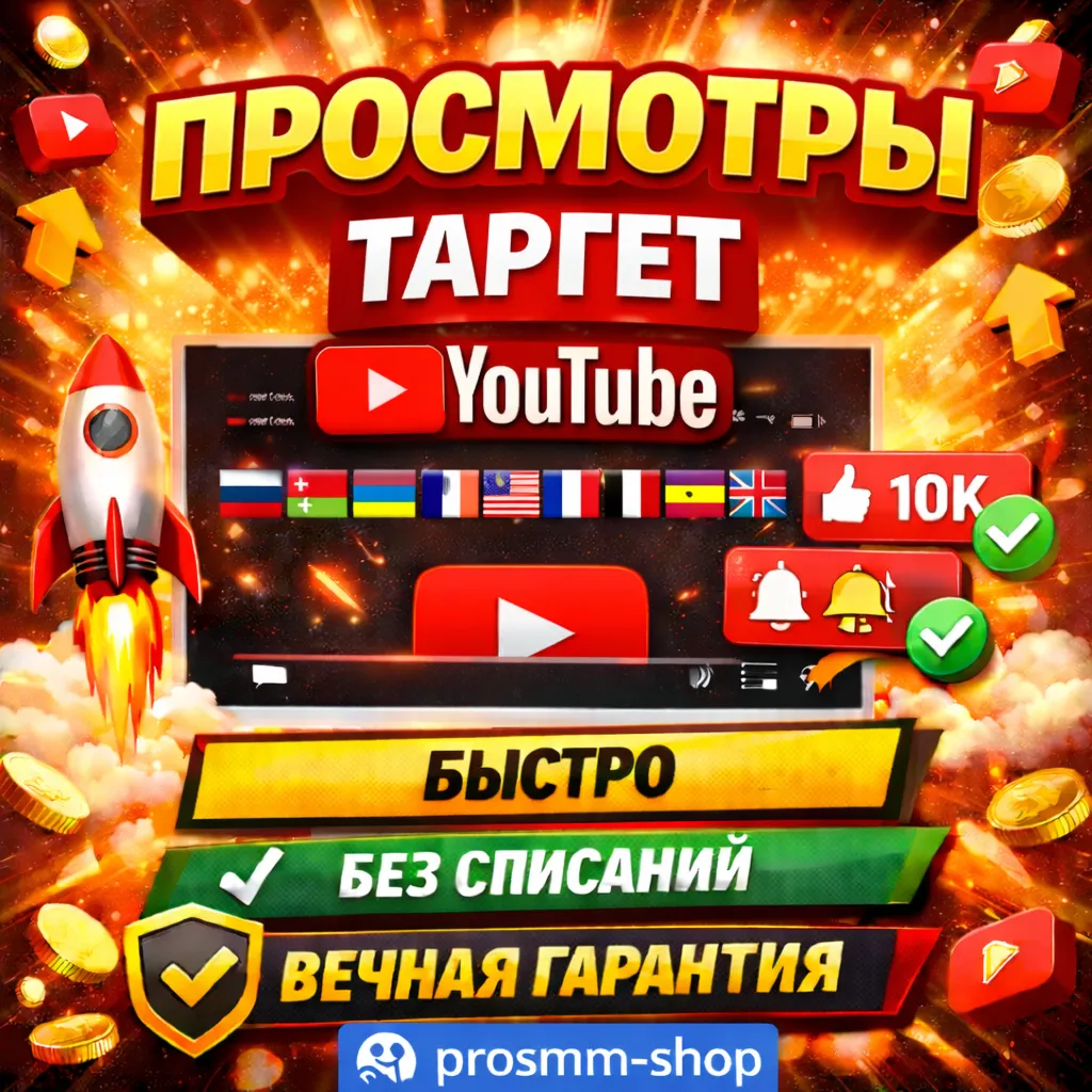 Просмотры YouTube с выбором страны