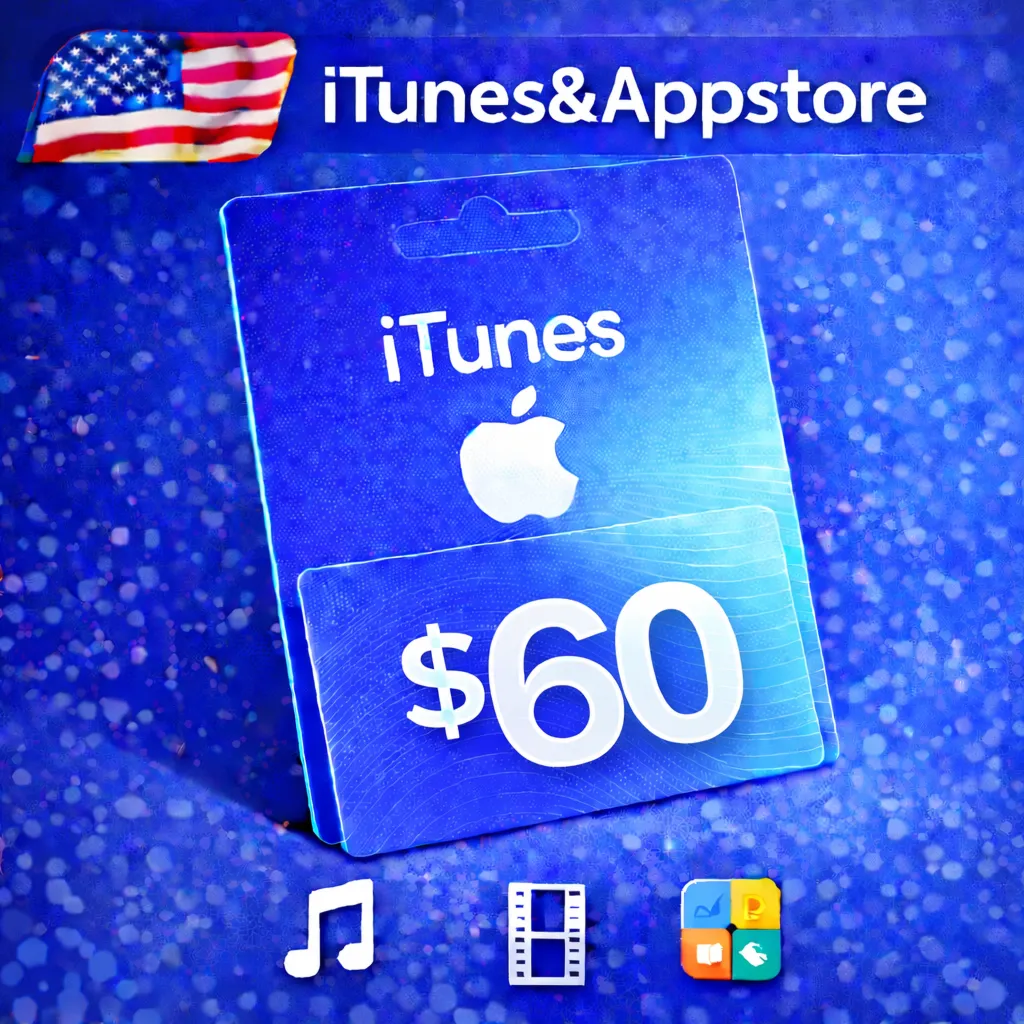 iTunes & App Store Подарочная карта — 60 USD (USA)