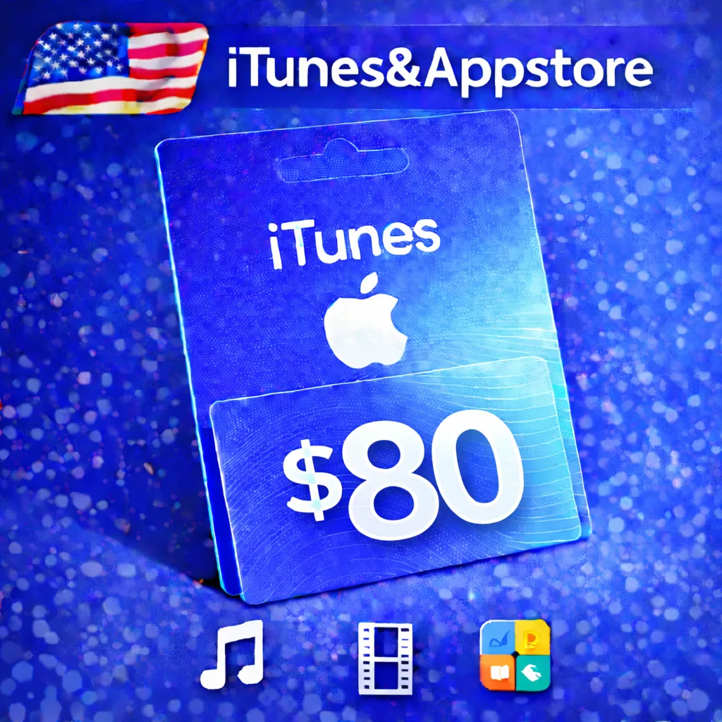 iTunes & App Store Подарочная карта — 80 USD (USA)