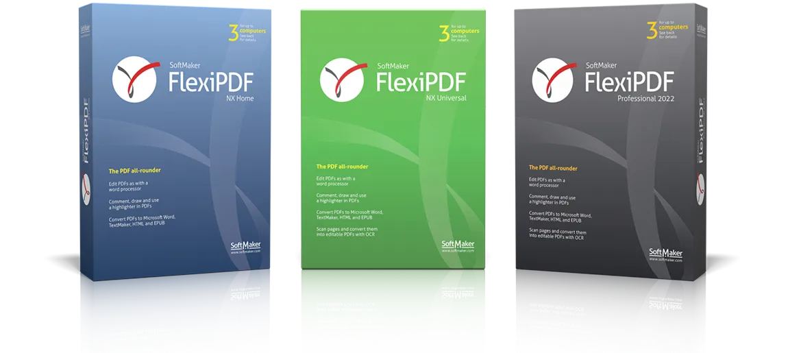 SoftMaker FlexiPDF Standard 2022+ | Лицензия ключ, код. Редактировать текст, фото PDF