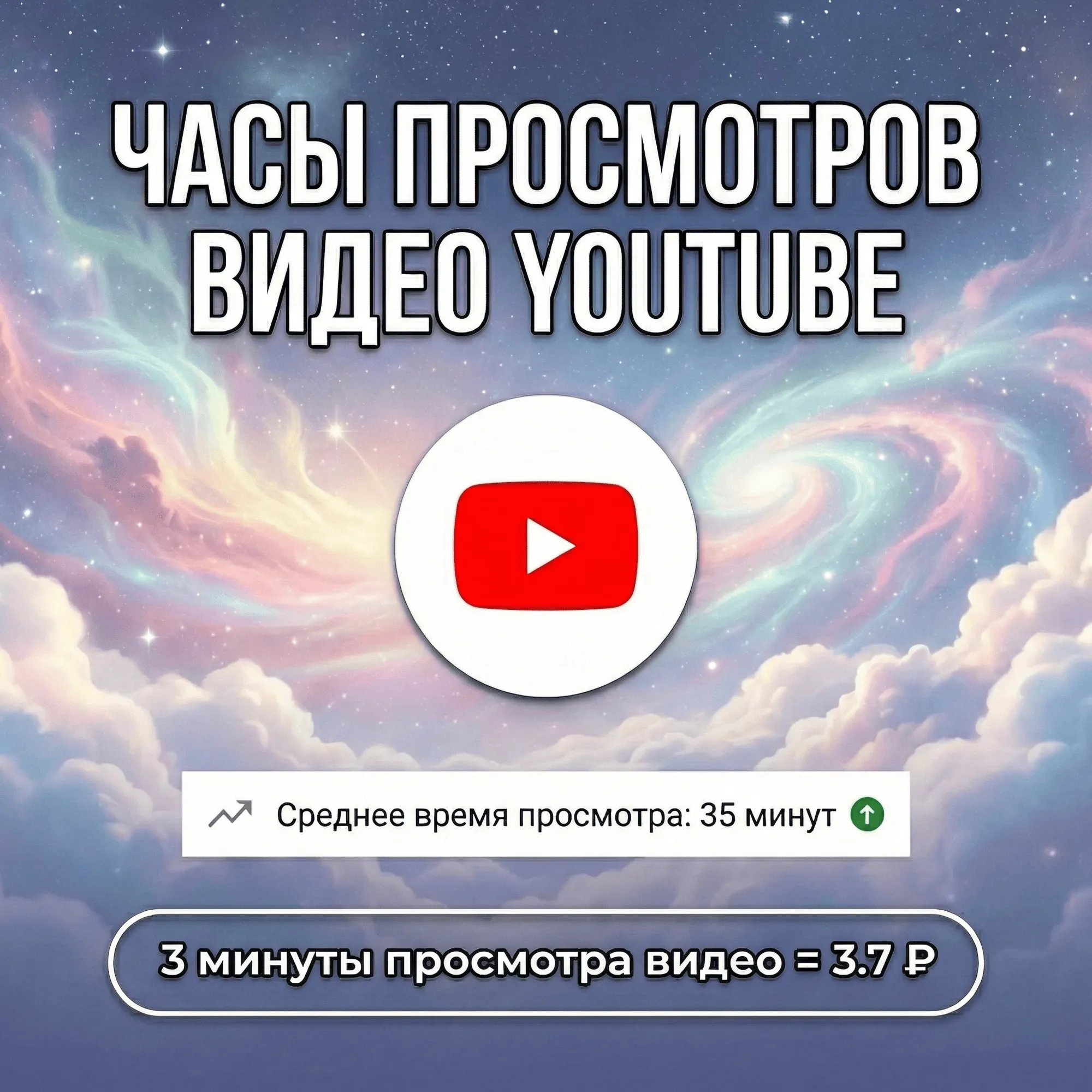 Часы просмотров видео YouTube