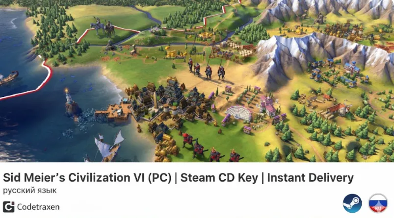 🎮 Sid Meier's Civilization VI – Steam CD Key (PC)