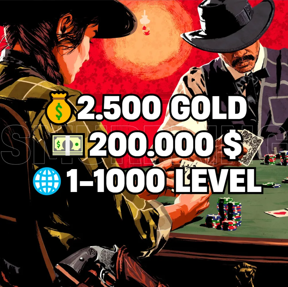 RDO • 2.500 ЗОЛОТА + 200.000 $ + 1-1000 УРОВЕНЬ • RDR2 • RED DEAD ONLINE