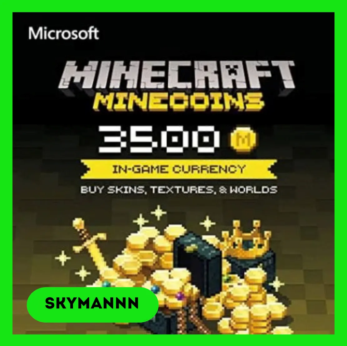 Minecraft Minecoin Pack 3500 Монет Java & Bedrock КЛЮЧ