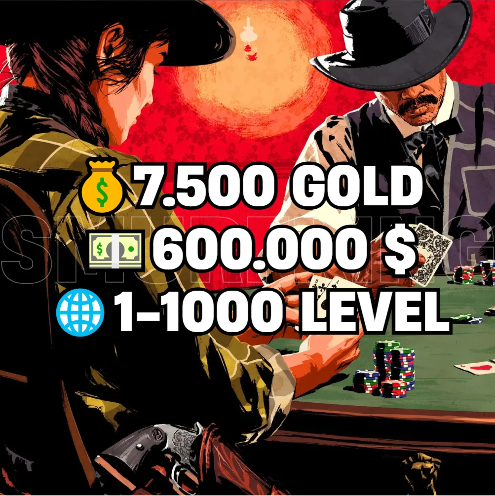 RDO • 7.500 ЗОЛОТА + 600.000 $ + 1-1000 УРОВЕНЬ • RDR2 • RED DEAD ONLINE - irongamers.ru