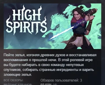High Spirits АВТОДОСТАВКА STEAM РОССИЯ - irongamers.ru